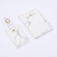 thumbnail image 1 of PU marble Passbook set Passbook holder luggage tag boarding pass set spot, 1 of 6