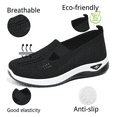 thumbnail image 4 of BERANMEY Lightweight Breathable Mesh Running Shoes Knit Comfortable Flexible Slip-On Sneakers for Women Stylish Casual Footwear for Tennis Walking & Running, 4 of 5