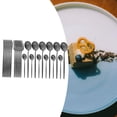 thumbnail image 2 of Juego de cubiertos de cocina Tenedor Cuchara de té Cubiertos Comer Cubiertos Vajilla Utensilios Regalos Negro, 2 of 9
