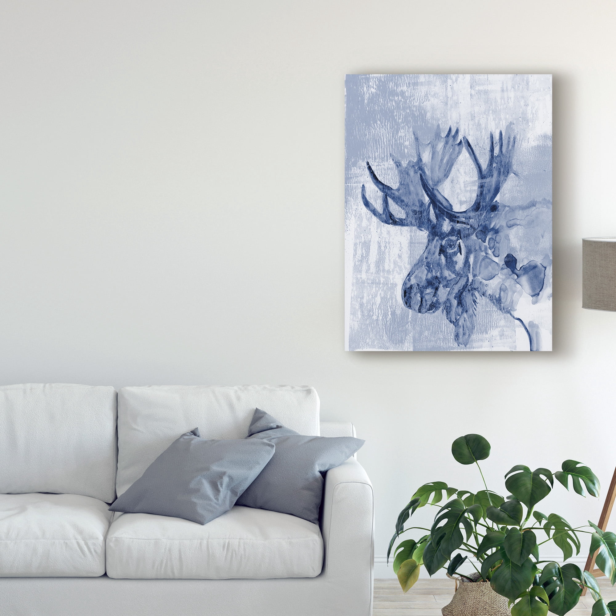 Trademark Fine Art 'Indigo Moose' Canvas Art by Jennifer Goldberger