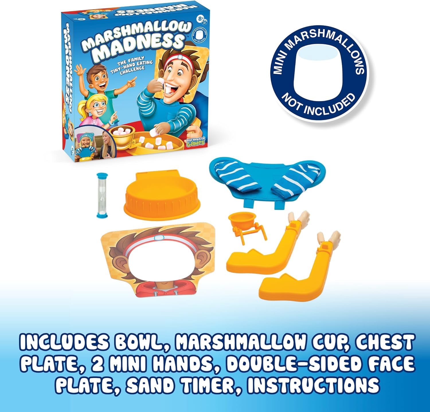 Marshmallow Madness Family Board Game – Exciting Party Game for Kids & Adults, Ages 8+