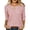 Red, variant on MaFYtyTPR Women's V-Neck Striped 3/4 Sleeve Tops Casual Relaxed Button Blouse for Spring Summer Daily Wear Black L