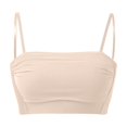 thumbnail image 4 of Summer Backless Bra for Women SAdjustable Thin Straps Wireless Bralette U Back Multiway Halter Bra, 4 of 5