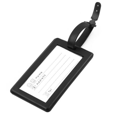 Unique Bargains Chevron Design Rectangle Bag Name Message Card Label Luggage Tag (Best Name Tag Design)