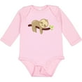 thumbnail image 3 of Inktastic Cute Sloth, Baby Sloth, Lazy Sloth, Sleeping Sloth Boys or Girls Long Sleeve Baby Bodysuit, 3 of 5