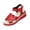Red_001, variant on Domuza Women Orthopedic Wedge Platform Sandals, Adjustable Strap Non Slip Breathable Thick Sole Summer Casual Shoes Yellow 10(EU-43)