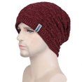 thumbnail image 5 of Tittly Winter Hats Beanie Men Hat Warm Chunky Cable Knit Hats Soft Thick Cute Knitted Cap For Cold Weather Ski Cap Skull Caps Hats for Women Red One Size, 5 of 5