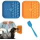 thumbnail image 5 of Alfombrillas de 2 alimentación para Perros Gatos con1 raspador de Silicona, comedero Lento para bañar Perros, acicalamiento, distracción por ansiedad ShuxiuWang 1327537105770, 5 of 5