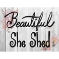 thumbnail image 3 of Prime, Marcus 14x12 Black Modern Framed Museum Art Print Titled - Welcome She Shed 2, 3 of 5