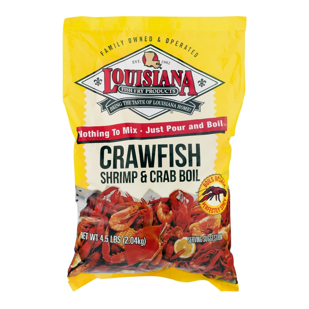 Louisiana Fish Fry Crawfish Shrimp & Crab Boil, 4.5 LB by Louisiana Fish Fry Products, Ltd.