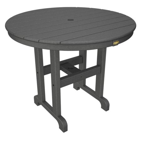 Trex Outdoor Furniture Recycled Plastic Monterey Bay Round Patio Dining Table