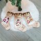 thumbnail image 3 of Gibobby Conjunto de calcetines de Navidad Relleno de bordado de Navidad Bolsa de renos Decoración Media-Bolsa de Papá Noel Media con dulces de Navidad y regalo(Multicolor), 3 of 5