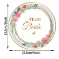 thumbnail image 3 of Antqov Flower Bride Party Theme Tableware Set Disposable Decorative Tableware Paper Set, Home Accessories, 3 of 4