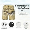 thumbnail image 3 of Balery We Live for Adventure Bañador para hombre, shorts de playa de secado rápido con entrepierna y forro de compresión-Small, 3 of 6