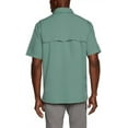 thumbnail image 2 of Eddie Bauer Men’s UPF 50 Sun Protection Short Sleeve Relaxed Fit Woven Tech Shirt (Green, X-Small), 2 of 6