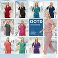 thumbnail image 5 of VIAOLI Women's Scrubs Set - Stretchy Medical Uniform with Pockets, for Nurses & Doctors, S-XXL, Multi-Color, 5 of 7