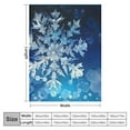 thumbnail image 4 of Shiartex Snowflake Throw Blanket for Couch Sofa Bed Office Travel Camping Lightweight Flannel Blanket All Seasons Super Soft 50x60in, 4 of 6