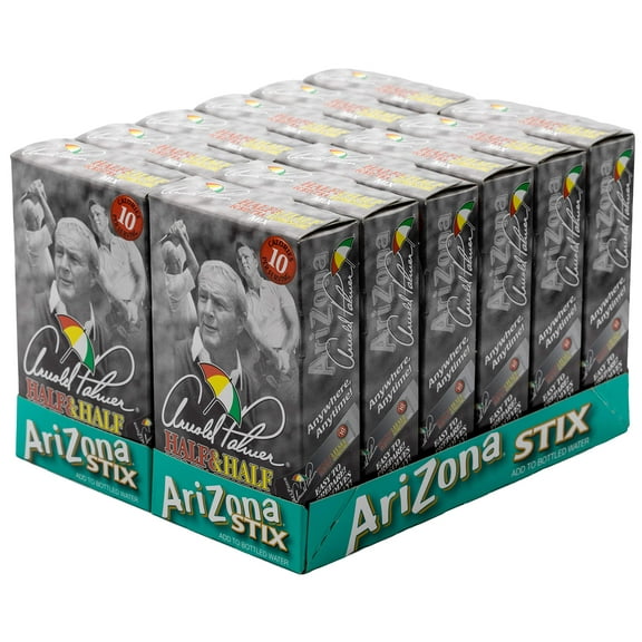 Arizona tea, Arnold Palmer Mix Stix, Half Iced Tea & Half Lemonade, 10 stix, 1.2 Oz (Pack of 12)