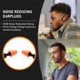 thumbnail image 2 of 2 Pairs Silicone Tape Earplugs - Shooting Earplugs Reusable Construction Earplugs for Working Hunting Ear Protection Shooting Hearing Protection Earmuffs, 2 of 5