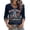 Navy_02, variant on 9/11 25th Anniversary Commemorative T Shirt for Women V Neck 3/4 Sleeve Graphic Memorial Shirts