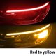 thumbnail image 3 of 2 tiras de luces LED DRL para coche, impermeables, flexibles, RGB, para faros delanteros automáticos, secuencia amarilla, señal de giro con DRL de 12 V, 3 of 5