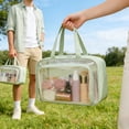 thumbnail image 6 of Wzzjkit Dry Bag Wet Dry Separation 14.2x9.8x5.9 Inch, Waterproof PVC Travel Toiletry Bag, Portable Storage Bag for Gym Swimming Beach, Large Capacity Bag with Wide Tote Strap, 6 of 6