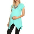 thumbnail image 2 of White Mark Women's Maternity Myla Embellished Tunic Top, 2 of 5