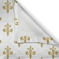thumbnail image 5 of Ambesonne Vintage Grommet Curtain, European Lily Noble, 50" x 72", Yellow White, 5 of 6