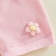 thumbnail image 4 of Niña Bebé Ropa de Verano Elegante Bordado Floral Cuello Redondo Pantalones Cortos de Manga Corta Dos Piezas Conjunto de Tejido Suave Transpirable, 4 of 9
