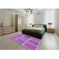 thumbnail image 4 of Ahgly Company Indoor Rectangle Patterned Orchid Purple Area Rugs, 2' x 5', 4 of 6