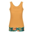 thumbnail image 6 of VONCOS Womens Tankini Swimsuit 2 Piece Set with High Waisted Shorts, Ruched Top & Tropical Floral Print, Tummy Control Quick Dry Swimwear,Size L, 6 of 6