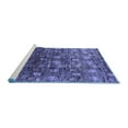 thumbnail image 2 of Ahgly Company Machine Washable Indoor Rectangle Oriental Blue Industrial Area Rugs, 7' x 10', 2 of 4
