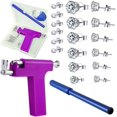 thumbnail image 1 of Ear Piercing Kit Nose Piercing Tool Stainless Steel Body Ear Navel Piercing Machine with 12 Pairs Stud Earrings Piercing Jewelry Set, 1 of 7