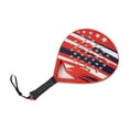 thumbnail image 1 of jinwen Paddle Tennis Racket Compact Beach Tennis Racket for Training Outdoor Sports Red, 1 of 9