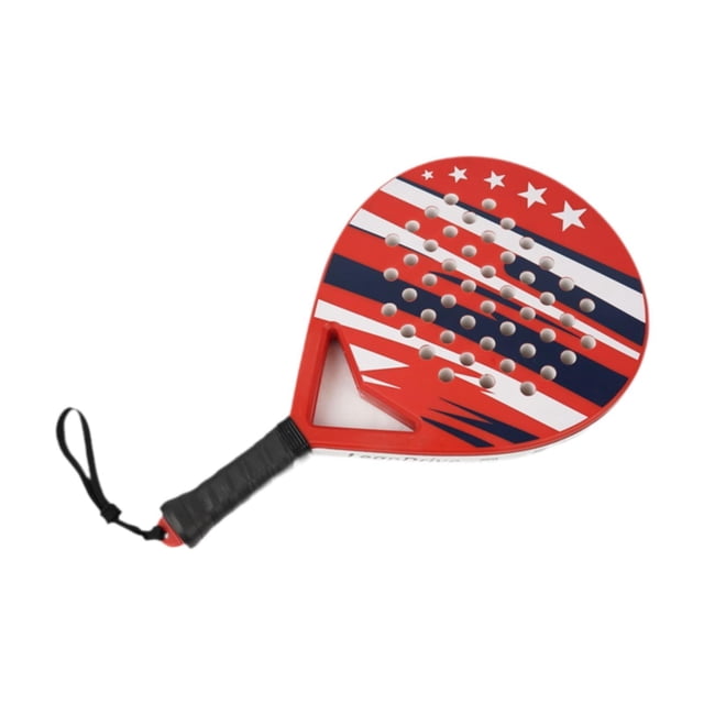 jinwen Paddle Tennis Racket Compact Beach Tennis Racket for Training Outdoor Sports Red