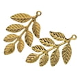 thumbnail image 4 of Colgantes de hojas de arbol Sunnimix 30 piezas Aleación Fabricación de joyas, 4 of 8