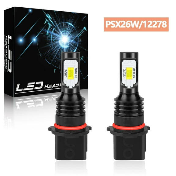 2X 12278 PSX26W LED Fog Light Bulbs 6000k For Toyota Highlander 2011 2012 2013