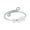 🔥 White, variant on Sentmoon Stackable Rings for Women Wedding Rings for Women Women Ring Anxiety Bead Coil Rotate Fidget Band Adjustable Spinner Jewelry Gift