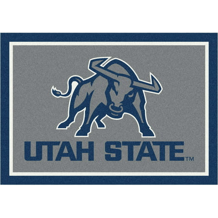 College Team Spirit Utah State Area Rug-Color:Spirit,Material:Nylon,Size:2'8