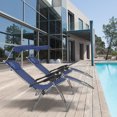 thumbnail image 2 of Ktaxon 2PCS Folding Zero Gravity Reclining Lounge Chairs with Head Canopy Outdoor Beach Patio Yard Blue, 2 of 7