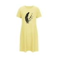 thumbnail image 5 of Neewe Long Nightgown for Women Short Sleeve Sleepwear Plus Size Loungewear, 5 of 6