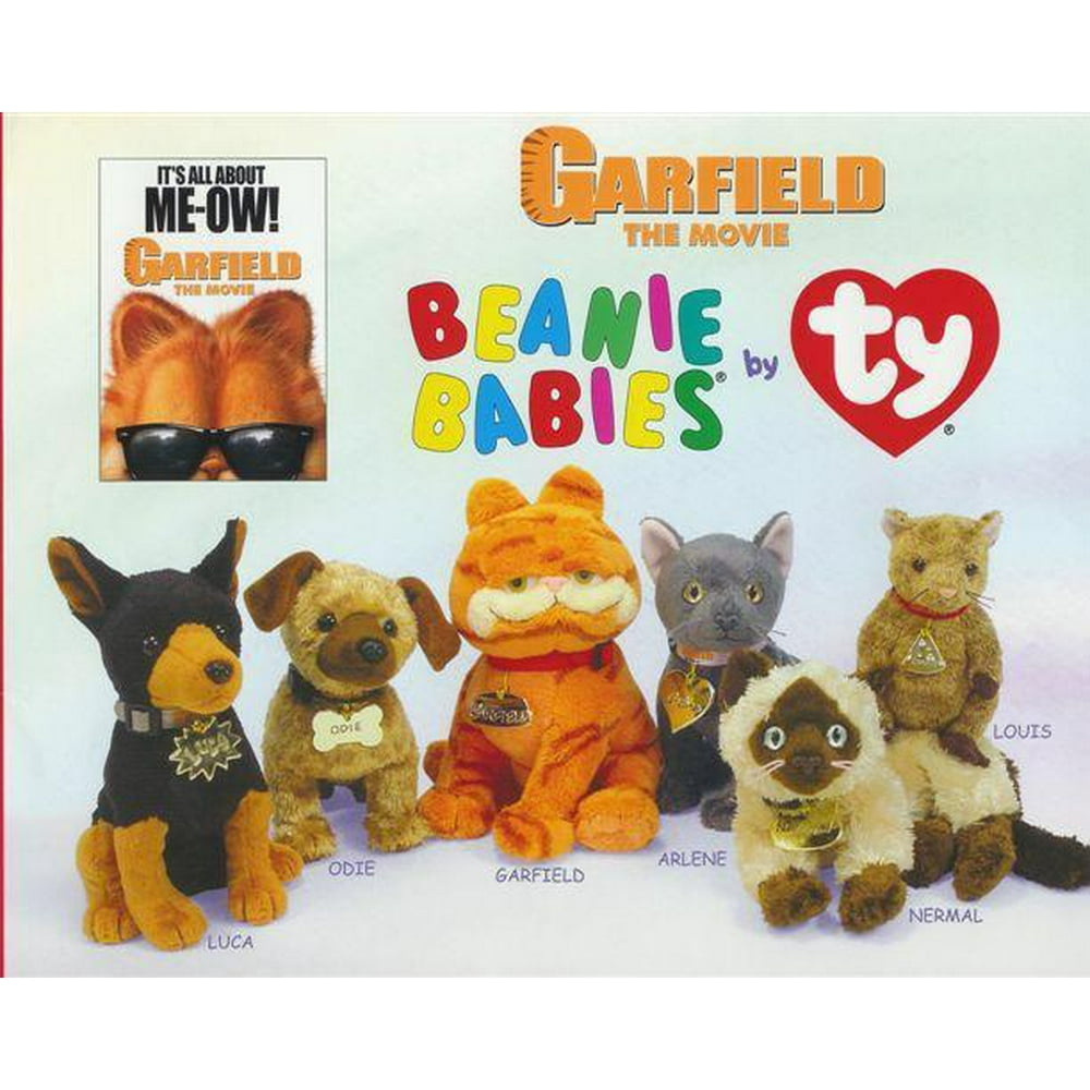 TY Beanie Babies GARFIELD MOVIE BEANIES (Set of 6 Garfield, Arlene