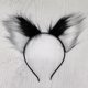thumbnail image 2 of Diadema Hugo Cintas para el pelo con orejas de zorro y gato Blanco Negro, 2 of 8