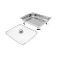 thumbnail image 2 of Plateau de Buffet, Plateau de Service de Buffet, Anti-Frottement, Format Double, Plat de Buffet, Plat pour Réception en Acier Inoxydable, Mariage, Banquet, arc, 2 of 9