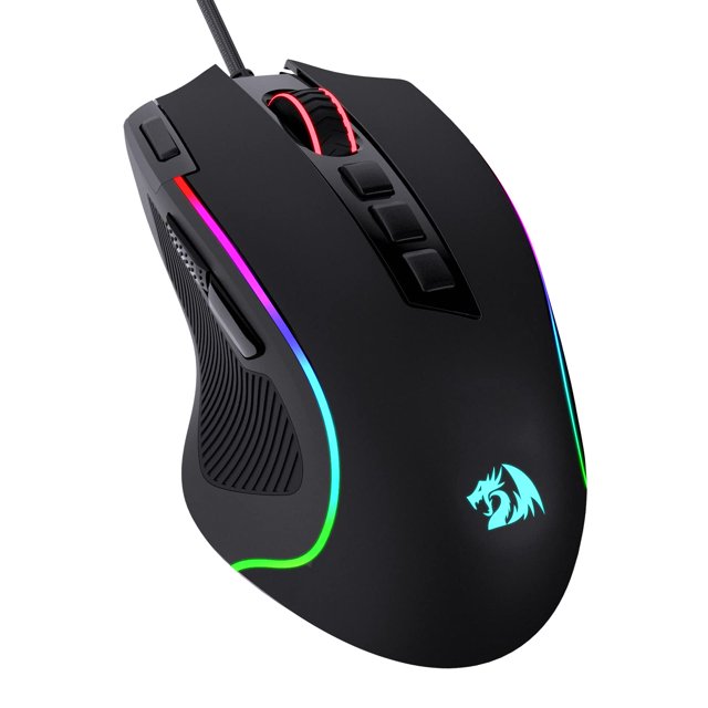 Ratón para juegos Redragon M612 Predator RGB 8000 DPI con cable