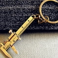 thumbnail image 5 of 10 Pcs  Ruler Keychain Pendant Caliper Key Chain Hanging Ornaments Metal Key Chain, 5 of 6
