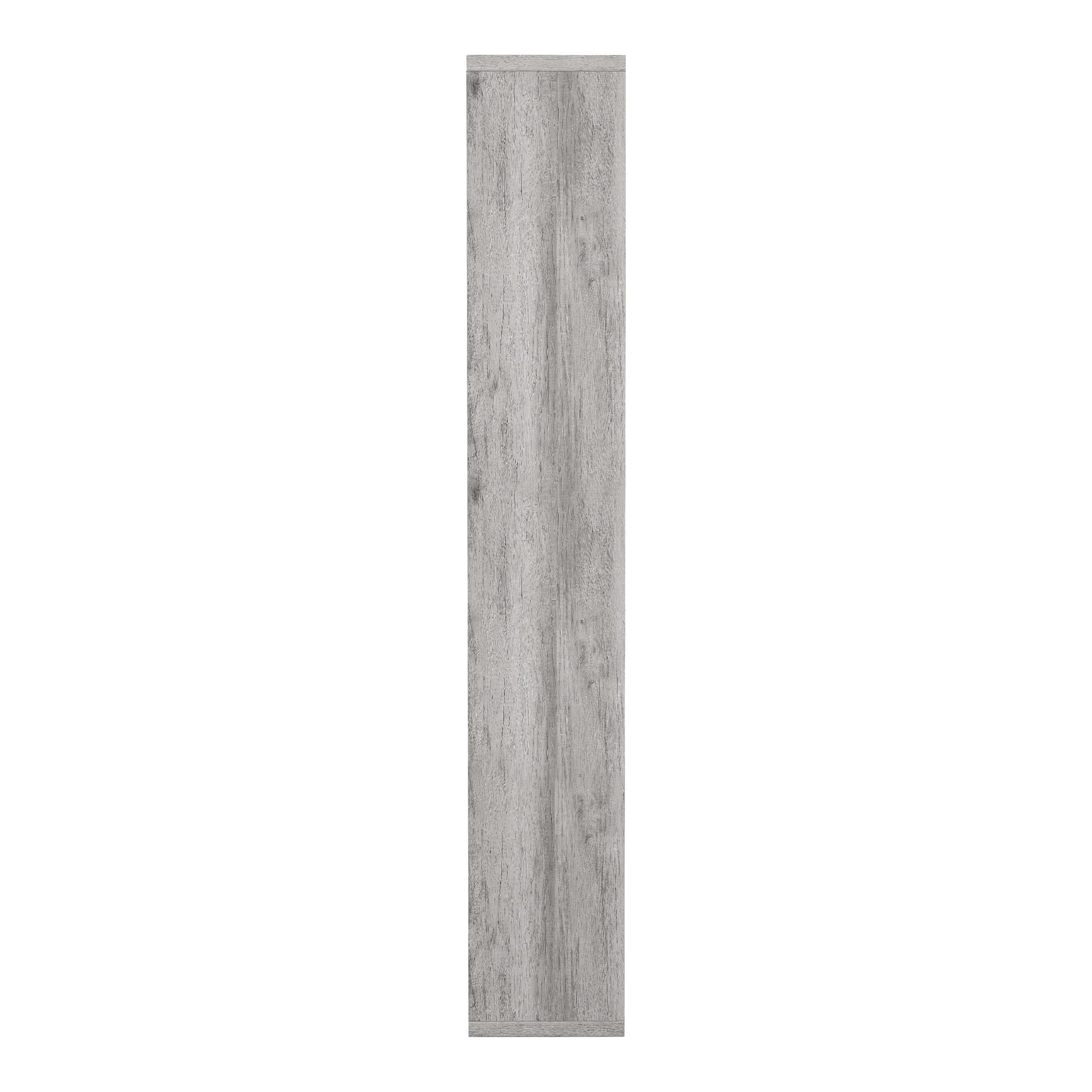 Furniture of America Corin Modern 12-Shelf Geometric Bookcase, Vintage Gray Oak
