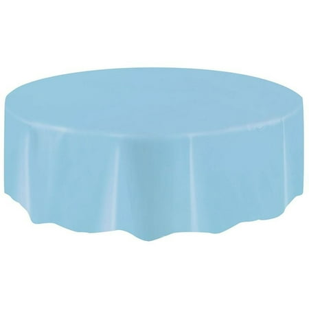 

Ayyufe PEVA Disposable Waterproof Solid Color Party Round Tablecloth Table Covers