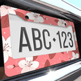 thumbnail image 6 of 1 Pcs Floral Pattern License Plate Frame, License Plate Cover for Car Decorative Parts, Aluminum License Plate Bracket Holder Rust-Proof Weather-Proof for US Standard Car, 6 of 9