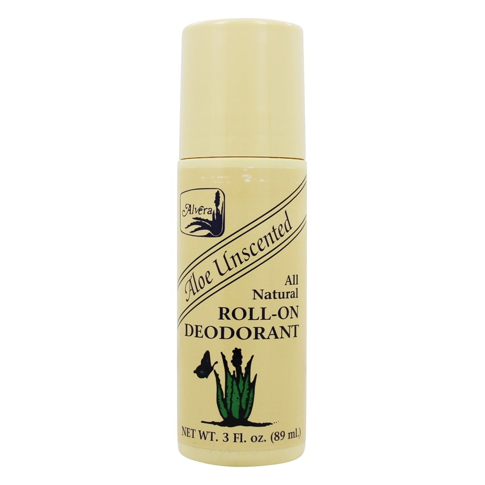 Alvera All Natural RollOn Deodorant Aloe Unscented Unscented 3 fl